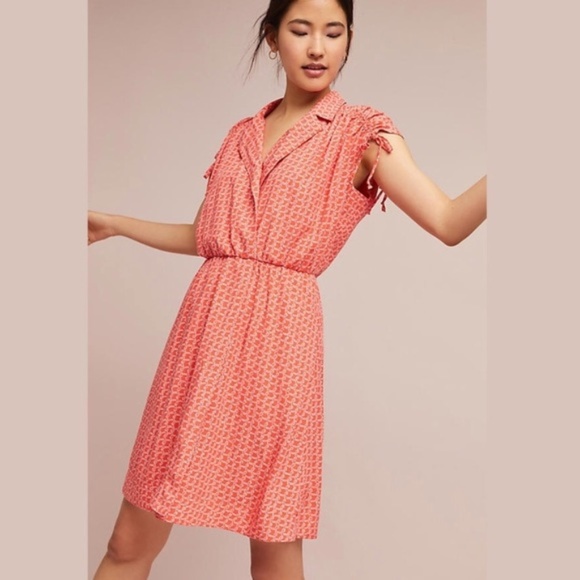 ANTHROPOLOGIE Carlotta Ruched Shirtdress - Picture 2 of 8